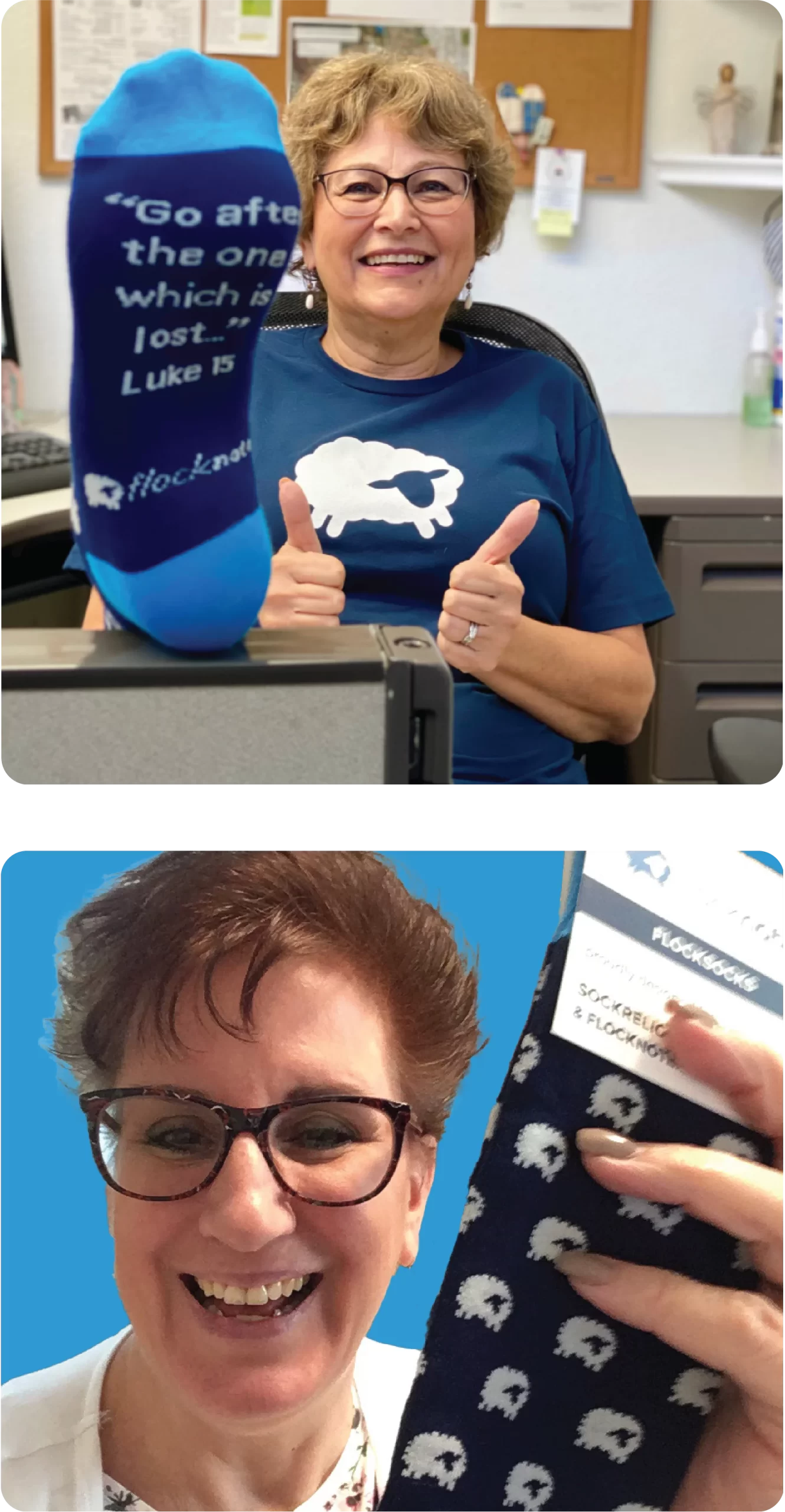 Smiling Flocknote customers